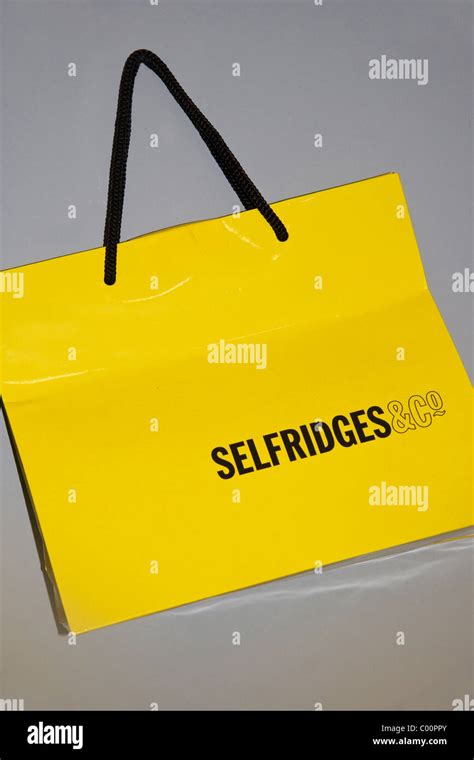 selfridges yellow bag